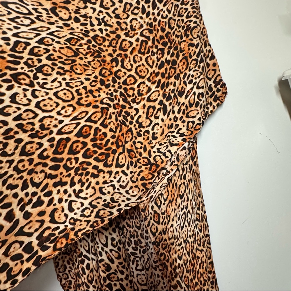 Victoria’s Secret leopard print long duster kimono swimsuit cover up size M/L - Picture 9 of 10